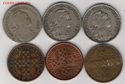 ПОРТУГАЛИЯ ЭСКУДО 1927-78 (6ШТ) 26.03.15 В 22.00МСК (А810) - 4-п1э