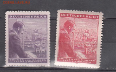 марки Богемия иМоравия 1943 - 97