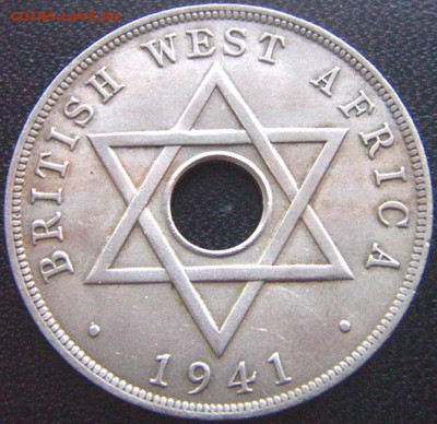 Брит. Западная Африка_ отличный пенни 1941; до 22.03_22.10м - 9366