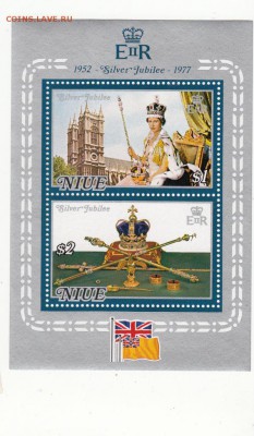 марки NIUE королева блок чистый - 112