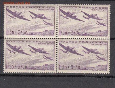 марки Франция авиация кварт 1942г - 128