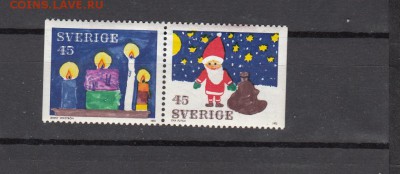 марки Швеция Новый год 1972г - 129