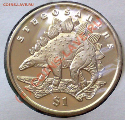 Сьерра-Леоне 1 доллар 2005 Стегозавр 17.06 21.00 - Сьерра-2005 Стегозавр-1