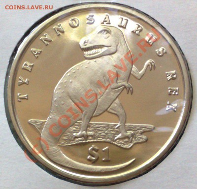 Сьерра-Леоне 1 доллар 2005 Тираннозавр 17.06 21.00 - Сьерра-2005 Тиранозавр-1