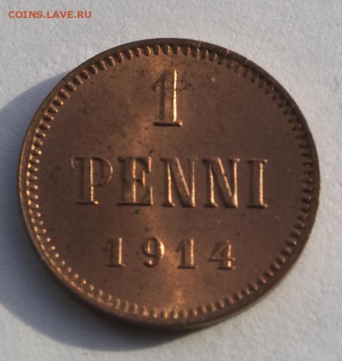 1 пенни 1898-1917 UNC; 10,15,20 коп 1906-1916 UNC - 14-1