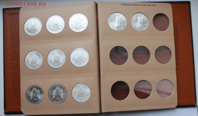 США. "AMERICAN EAGLE SILVER DOLLAR" Набор-29 шт. 1986-2014 г - 5