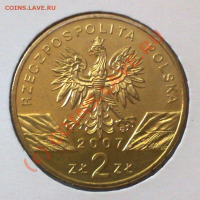 Польша 2 злотых 2007 Серый тюлень 17.06 21.00 - Польша 2007 Тюлень-2