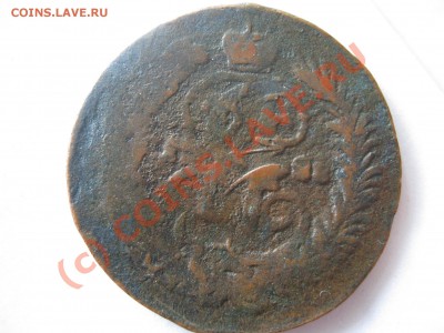 Перечекан 4 коп. 1762 г. на 2 коп. 1788 г. - Изображение 4903