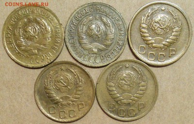 1 копейка 1929,33,38,39,40 в сохране - 2