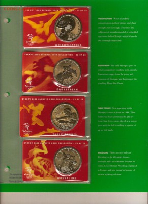 Набор Австралии Олимпиада Сидней 2000 5$ UNC 28 шт в альбоме - $_657.JPG