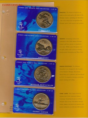 Набор Австралии Олимпиада Сидней 2000 5$ UNC 28 шт в альбоме - $_157.JPG