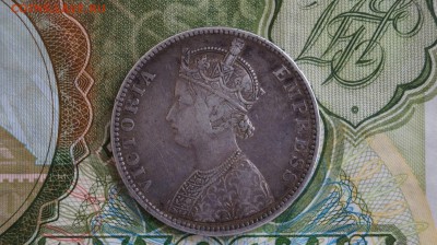 2 дойчмарки 1901г, один рупий 1887г. - DSC09182.JPG