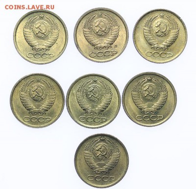 1 копейка 1981-1991 штемпельная 7 шт. - 26.03 - 23:00 - A_189251.JPG