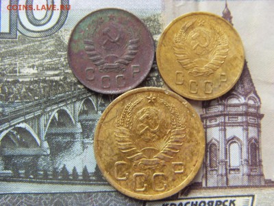 2 коп. 1941, 3 коп. 1941, 10 коп. 1945 - SDC12338.JPG