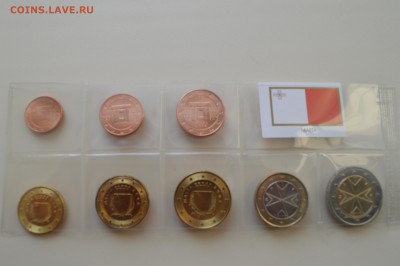 Набор монет Евро Мальта 2008г из ролов - DSC_1412.JPG