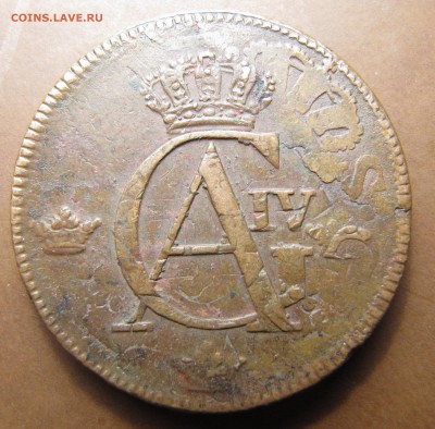 Швеция, 2 эре 1748 и 1 скиллинг 1802 (перечекан из 2 Эре) - IMG_2596.JPG