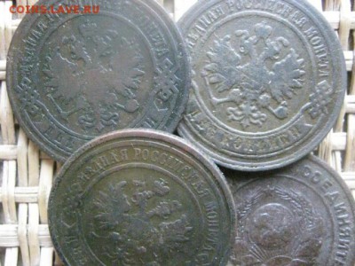 2 копейки, 4 шт. 1869, 1881, 1911 и 1924г. До 31.03.2015г. - 29-31 055.JPG