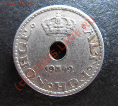 Норвегия, 1949 г, 10 орэ, до 15.06 в 22-30 мск - норв 49а