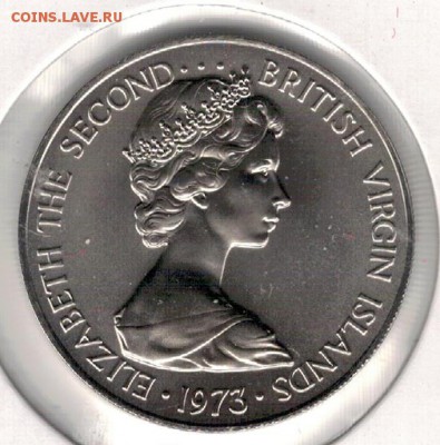 Брит.Вирг.о-ва 25 центов 1973 Кукушки 30.03 в 22.00 (А928) - 4-бво