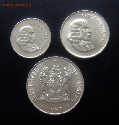 4 - ЮАР (набор - 10,20 и 50 центов) А