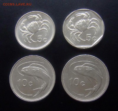 4 - Мальта (набор - 5 и 10 центов) 4 шт. Р