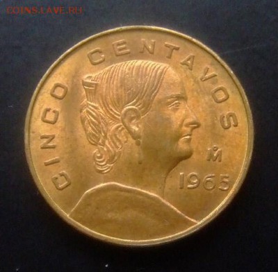 4 - Мексика 5 сентаво (1965) Жозефа Ортис де Домингис Р