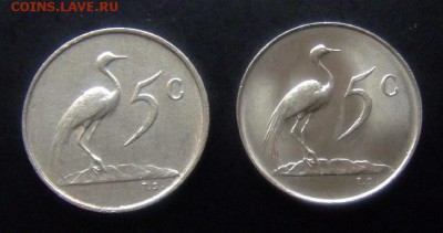 4 - ЮАР 5 центов (никель) 2 шт. Р