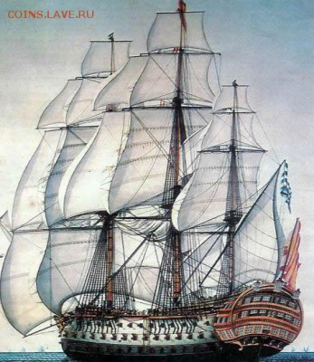 Монеты с Корабликами - Santisima_Trinidad