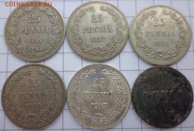 Фины 1 пенни 1 шт,25 пенни 5 шт (1) до 01.04 22-00 МСК - P1020385.JPG