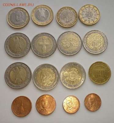 Подборка евромонет (18.26E по курсу 55 руб.) - 1