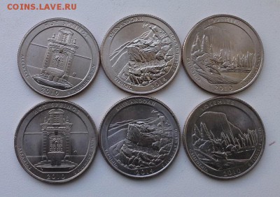 США Парки 12 монет. (дворы P, D) - 4