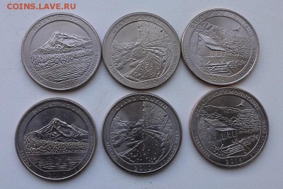 США Парки 12 монет. (дворы P, D) - 3