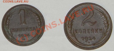 1 копейка и 2 копейкм 1924 года Сохран - DSCN0862