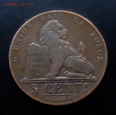 4 - Бельгия 5 сантимов (1833) Р