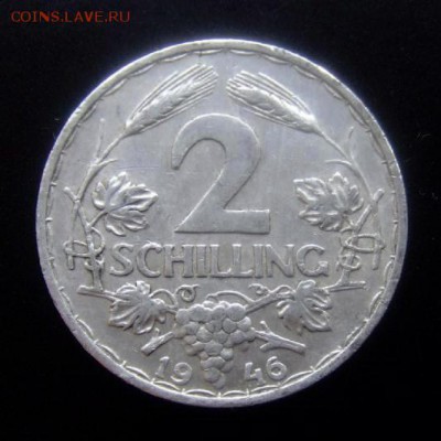 4 - Австрия 2 шиллинга (1946) алюм. Р
