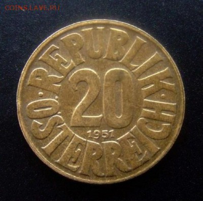 4 - Австрия 20 грошей (1951) Р