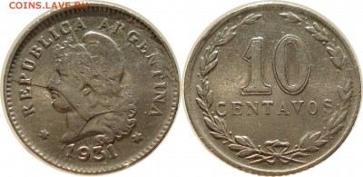 Браки на иностранных монетах - 10c_1931_partido