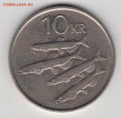 ИСЛАНДИЯ 10 КРОН 1987 МОЙВЫ ДО 02.04 В 22.00МСК (А962) - 4-и10к87а