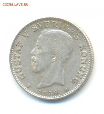 Ag. Швеция 1 крона 1939 . до 1.04 22:00 - 17