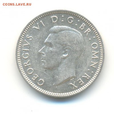 Ag. Британия 1 шиллинг 1941 (шотл.). XF . до 1.04 22:00 - 3