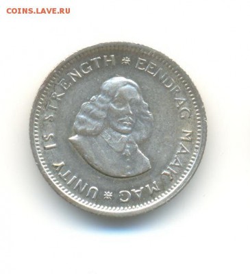 Ag. ЮАР 5 центов 1963. до 1.04 22.00 - 11