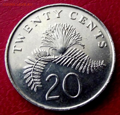 Сингапур 20 центов 2009г. до 4.04.15г. до 22-00 - DSCF2675.JPG