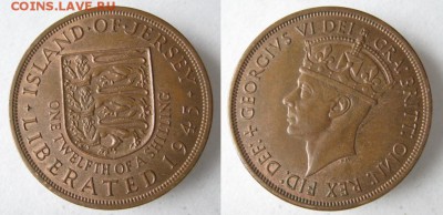 12 шиллинга 1945 до 04.04.15 в 22.00 - 302 3 Джерси 1-12 шиллинга 1945 Г6