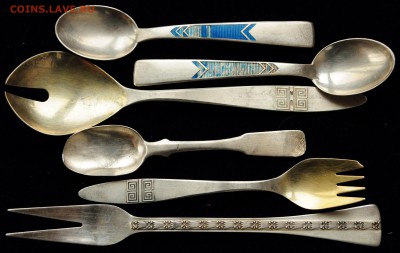 Столовое серебро(разные предметы одним лотом) - Столовое серебро_1_1 [50%]