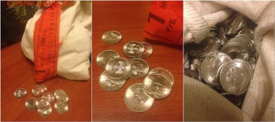 © 1 Рубль 2о10 СПМД 50шт. из мешка! © до 22:00мск 2.04.2015 - 1 руб 2010 СПМД