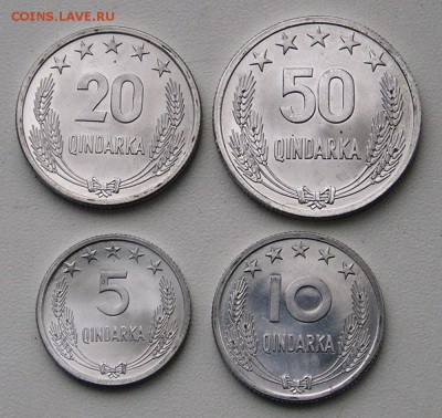 Албания, лот из 4 разных Монет 1964, УНЦ ! (02.04) - P1011421.JPG