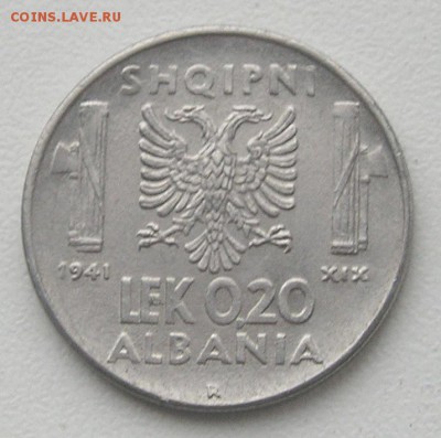 Албания, Итал. Оккупация, 0,20 Лек 1941(02.04) - P1011437.JPG