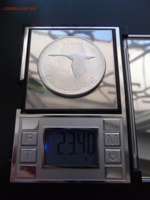 1 Dollar Ag Канада - 100 лет конфедерации (Гусь) - Изображение 006