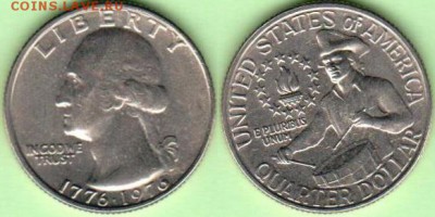 США- 25 центов-1976 -Барабанщик-P, до 21.00мск 06.04.15 - США- 25 центов-1976 -Барабанщик-P.
