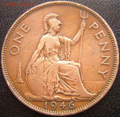 Британский пенни 1946; до 01.04_22.12мск - 9311